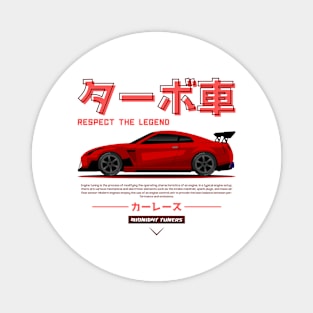 Red JDM GTR R35 Legend Magnet